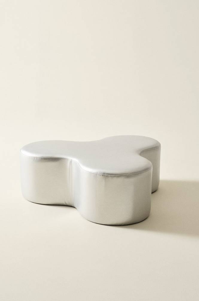 MINTAKA sittpuff 99x81 cm Silver
