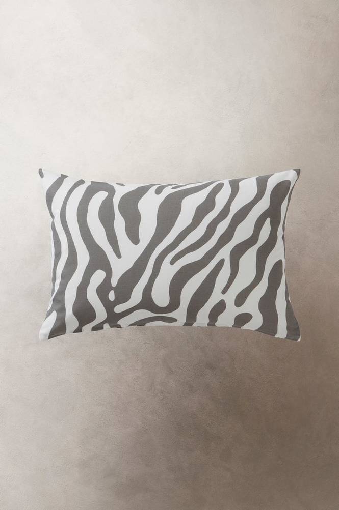 ZOE kuddfodral 60x40 cm Grå/vit