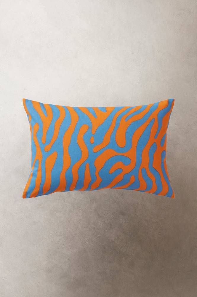 ZOE kuddfodral 60x40 cm Orange/blå