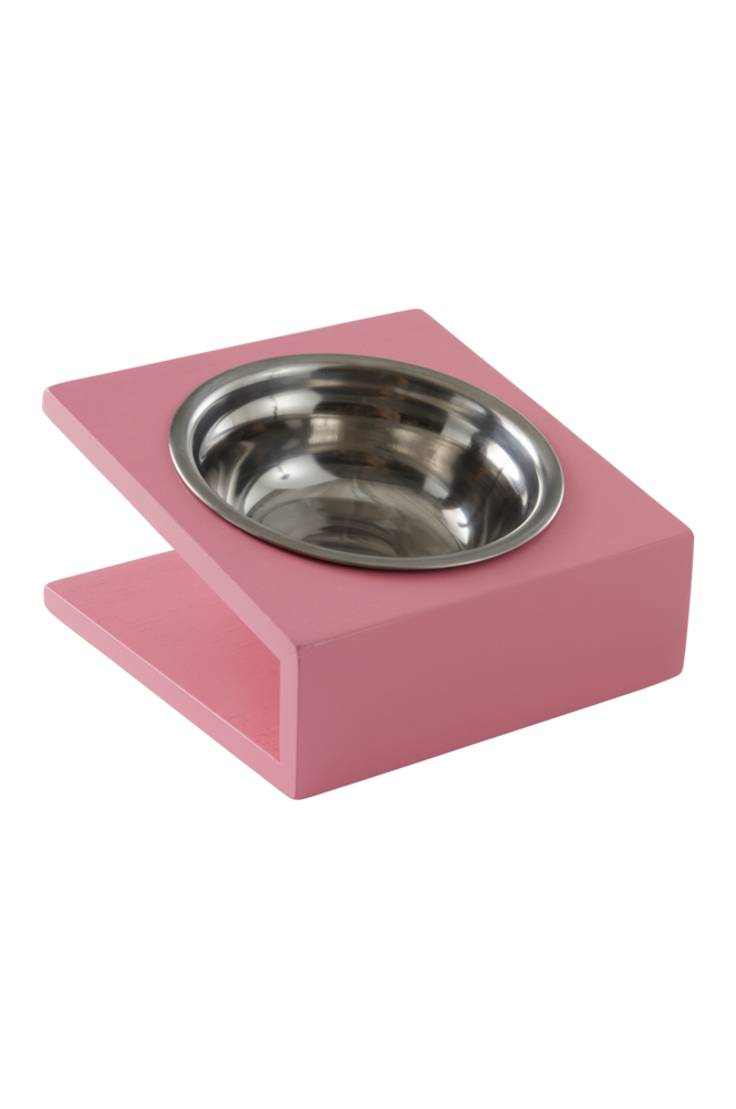 OTTIS hundmatskål/kattmatskål - enkel Rosa