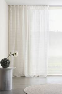 NILA multifunktionsgardin 1 längd - extra bred Naturvit