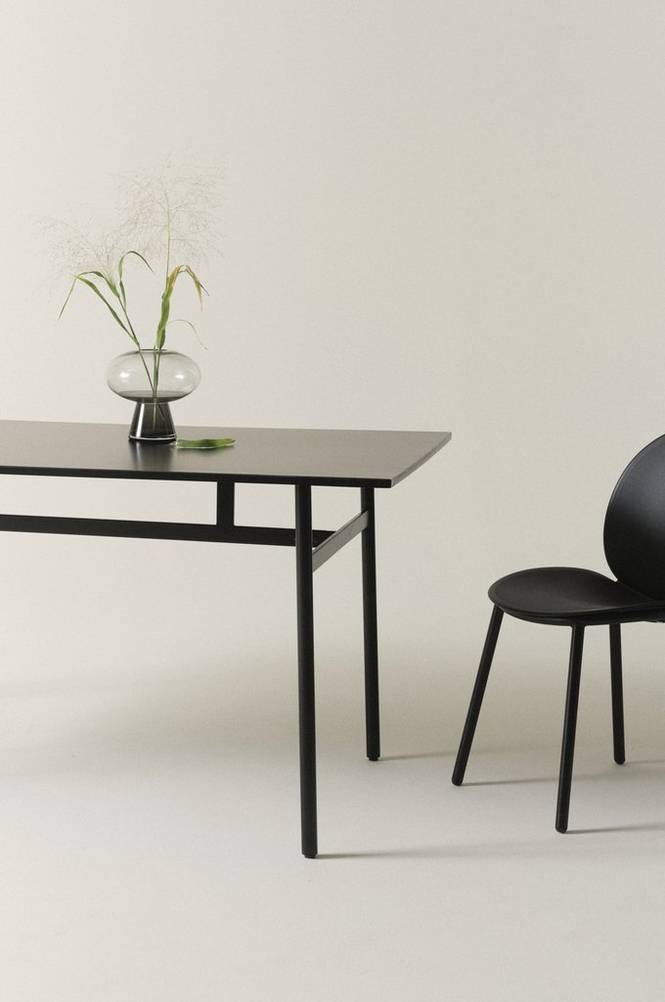 BRINDISI matbord 90x175 cm Svart