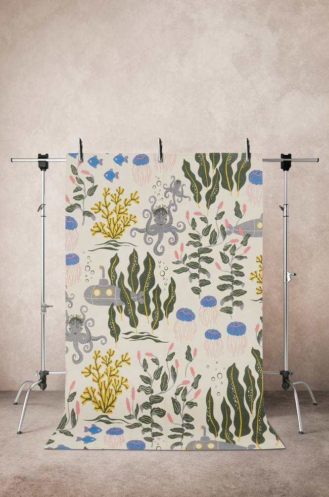 WATERS bomullsmatta 130x190 cm Multi