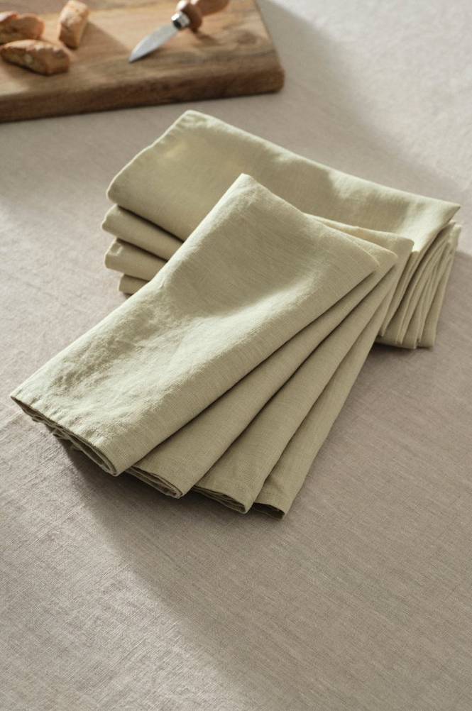 JONIE servett 8-pack Grönbeige