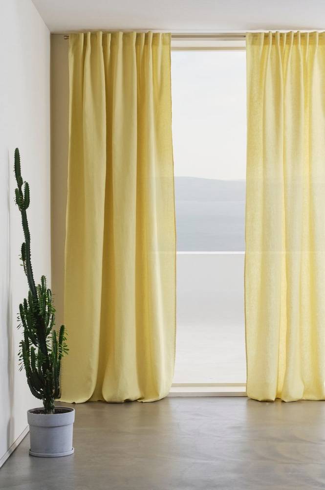 JONIE multifunktionsgardin 2-pack Gul