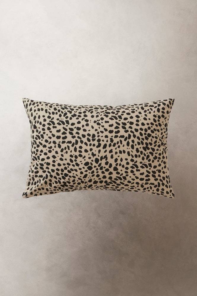 LEO kuddfodral 60x40 cm Beige/svart
