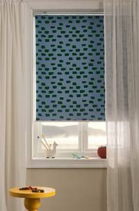 WYANDRA rullgardin - höjd 165 cm Blå/grön