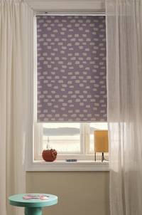 WYANDRA rullgardin - höjd 165 cm Lila/vit