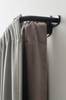 AURI gardinstang dobbel 110-186 cm Matt black