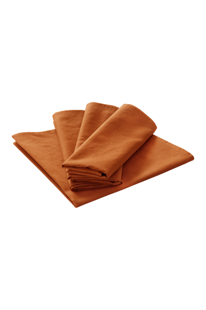 KIT servett 4-pack Rost orange