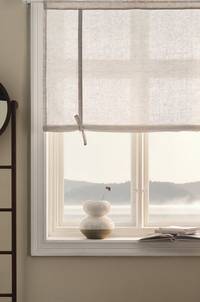 JONIE roll up-gardin i linne Linnebeige