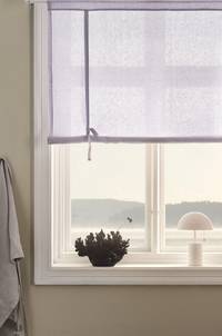 JONIE roll up-gardin i linne Lavendel