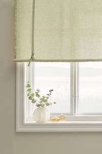 JONIE roll up-gardin i linne Grön