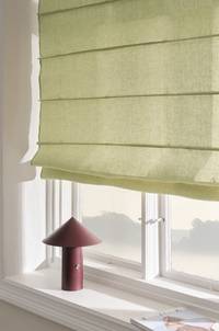 JONIE hissgardin i linne Grön