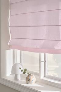 JONIE hissgardin i linne Rosa