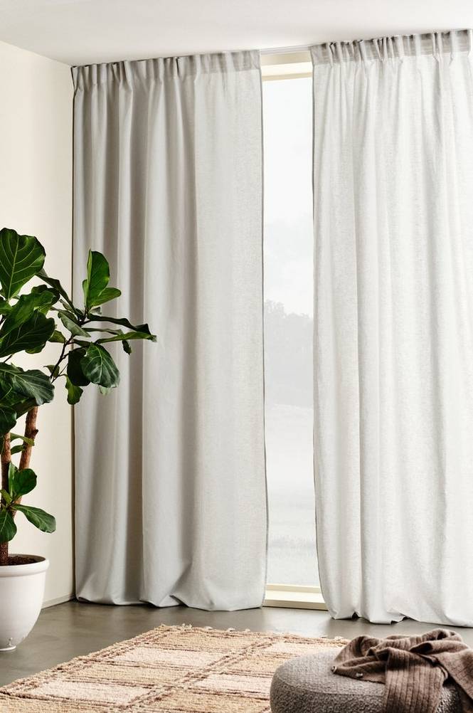 KIT multifunktionsgardin 2-pack Ljusgrå