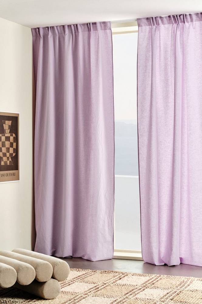 KIT multifunktionsgardin 2-pack Lila