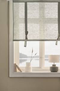 ELI roll up-gardin i linne Grågrön