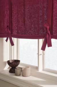 ELI roll up-gardin i linne Vinröd