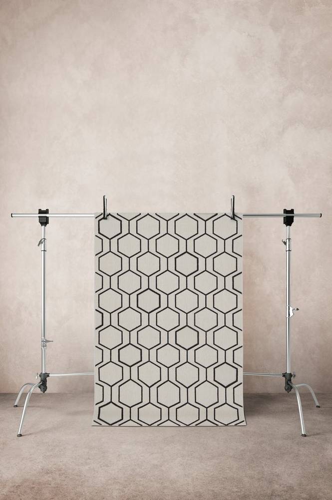 SAN DONA utomhusmatta Beige/svart