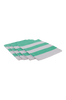 KIO STRIPE bordbrikke 4-pk Lys lilla/grønn