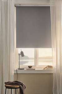 NIKA mörkläggande rullgardin - höjd 165 cm Grå