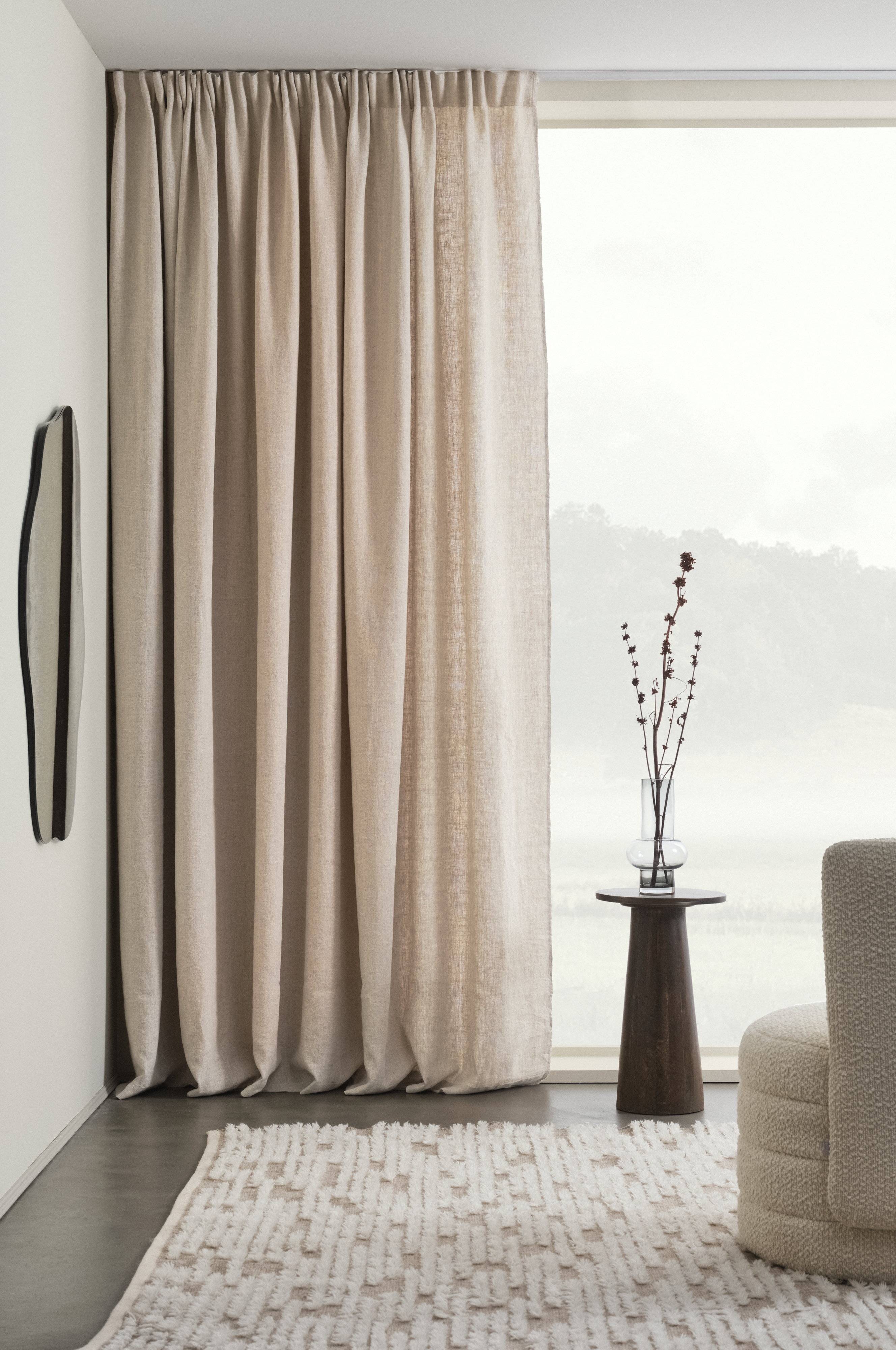 Gardiner JULIE 1 - bred extra - längd Jotex | - multifunktionsgardin Beige