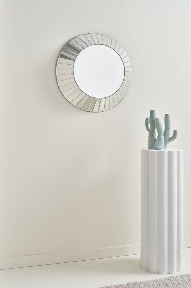 SPECTACULAR spegel ø 60 cm Silver