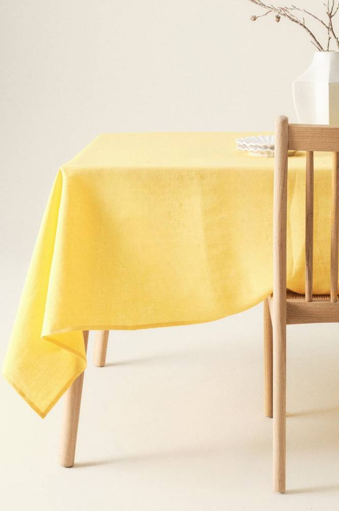 KAIA vattenavvisande duk Ljus solgul