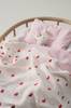 HEARTS MINI babyteppe 80x100 cm - økologisk Naturhvit