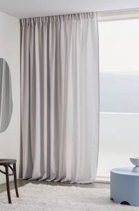 KAIA vattenavvisande multifunktionsgardin 1 längd - extra bred Ljusgrå