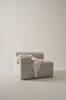 DERMY sohvamoduuli, vasen Eliseouter: champagne color leather /inside: offwhite color velvet