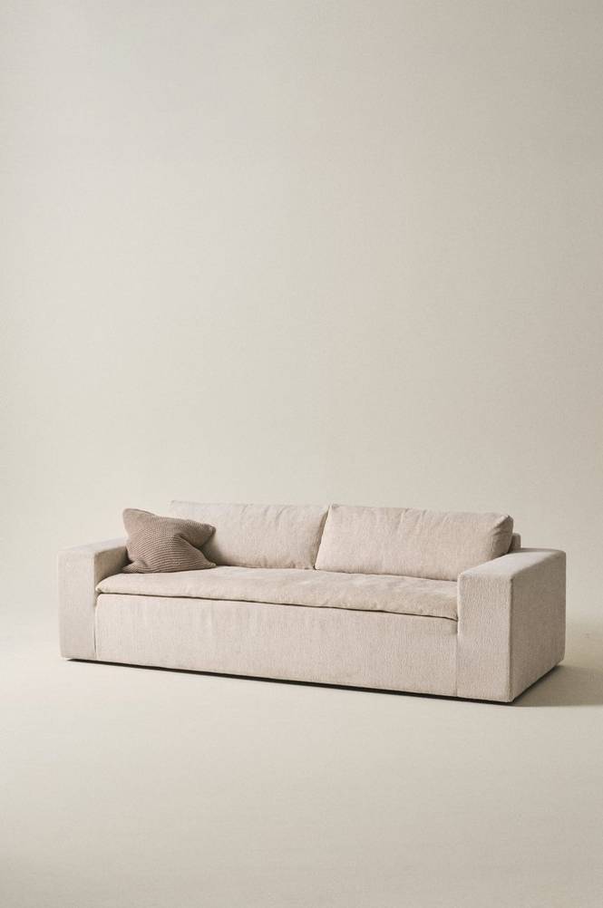 SARBONNE soffa 3-sits Naturvit