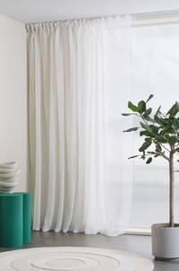 YUNA multifunktionsgardin 1 längd - extra bred Naturvit