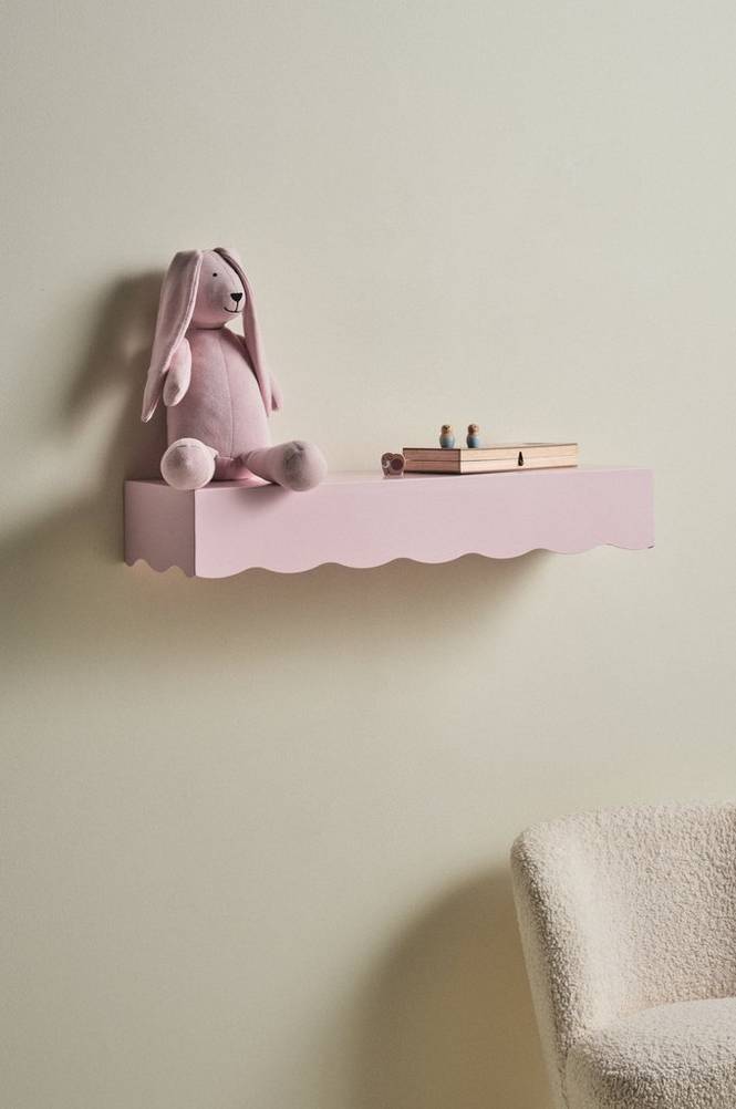 WAWAY vägghylla 80 cm Rosa