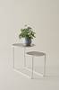 KALLO sidebord 81x45 cm Matt hvit hvit