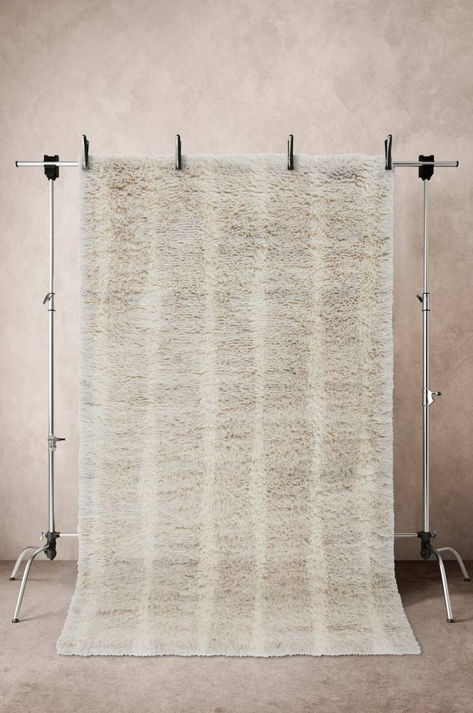 CEPPA ullmatta 170x240 cm Beige/naturvit