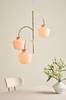 TROPEA taklampe Børstet messing/rosa