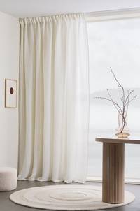 EVIE multifunktionsgardin 1 längd - extra bred Naturvit