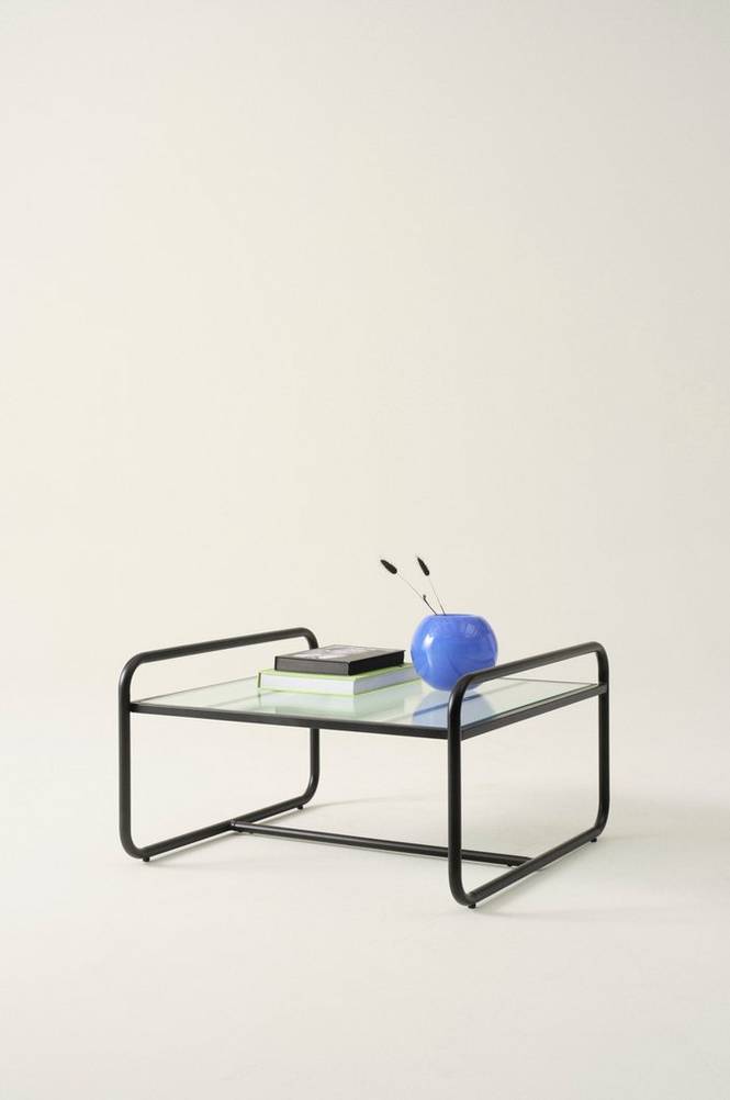 DOMINGO soffbord 80x80 cm Svart