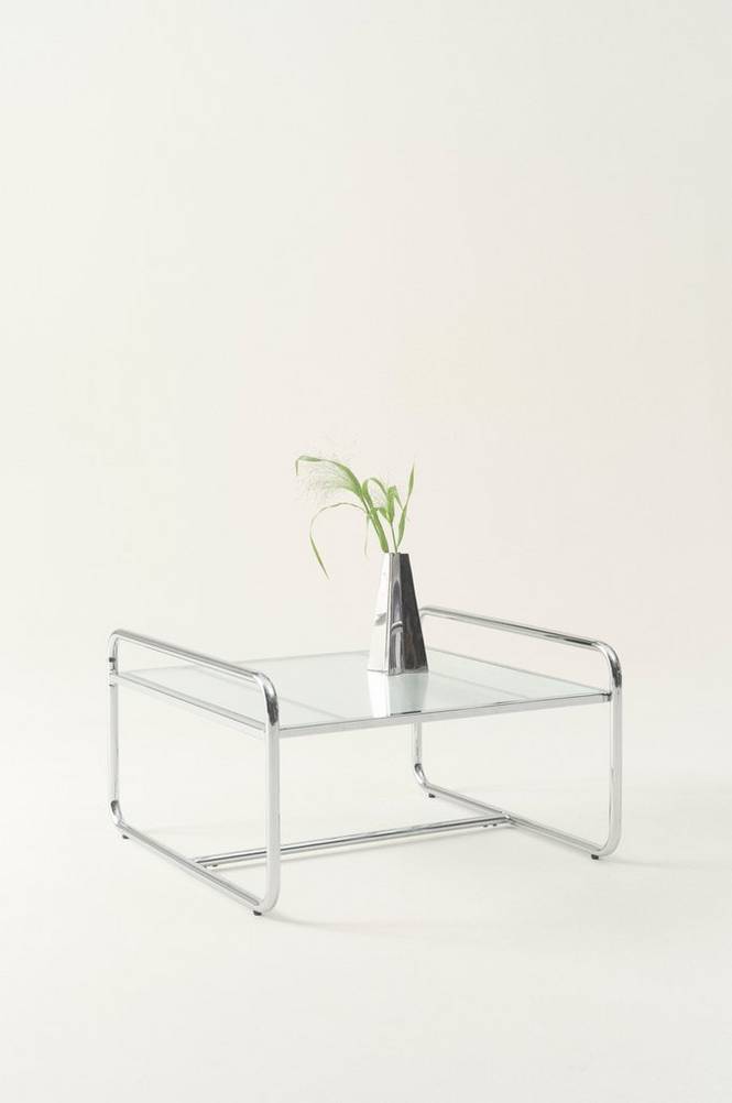 DOMINGO soffbord 80x80 cm Krom
