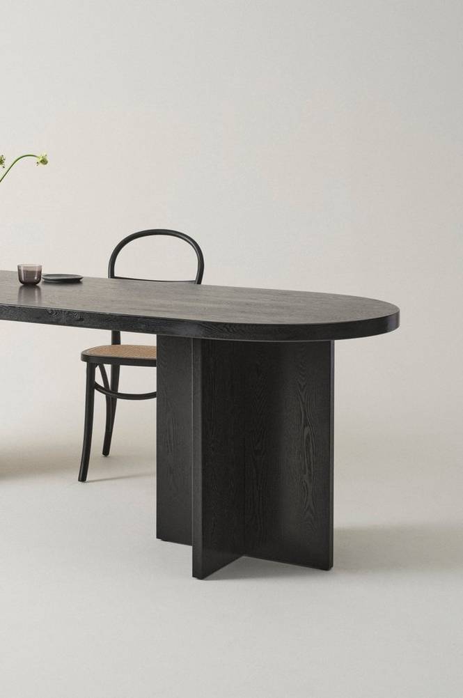 CRUZ matbord 80x260 cm Svart askfaner