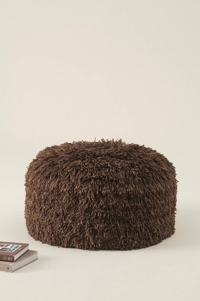 FUNTANA sittpuff ø 70 cm Chokladbrun