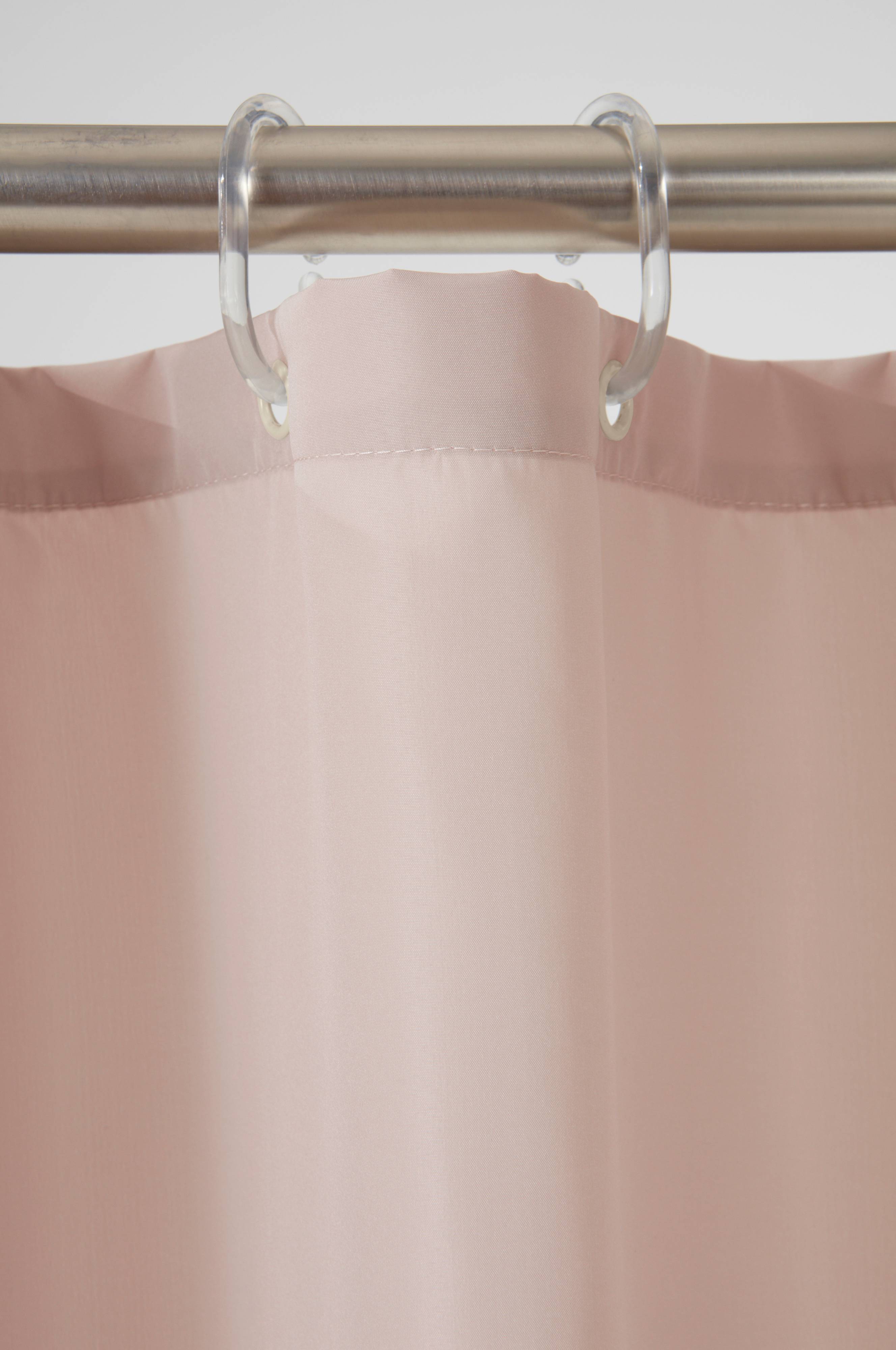 JAWO Duschvorhang-Set Mit Haken – Rustikales Motiv Rosa Eukalyptus, 183x183 Cm, Wasserdicht Aus Polyester