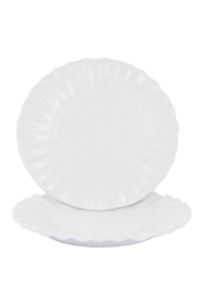 BONNIE Lautaset Halkaisija 26 Cm 2 pakk Valkoinen Keitti 
