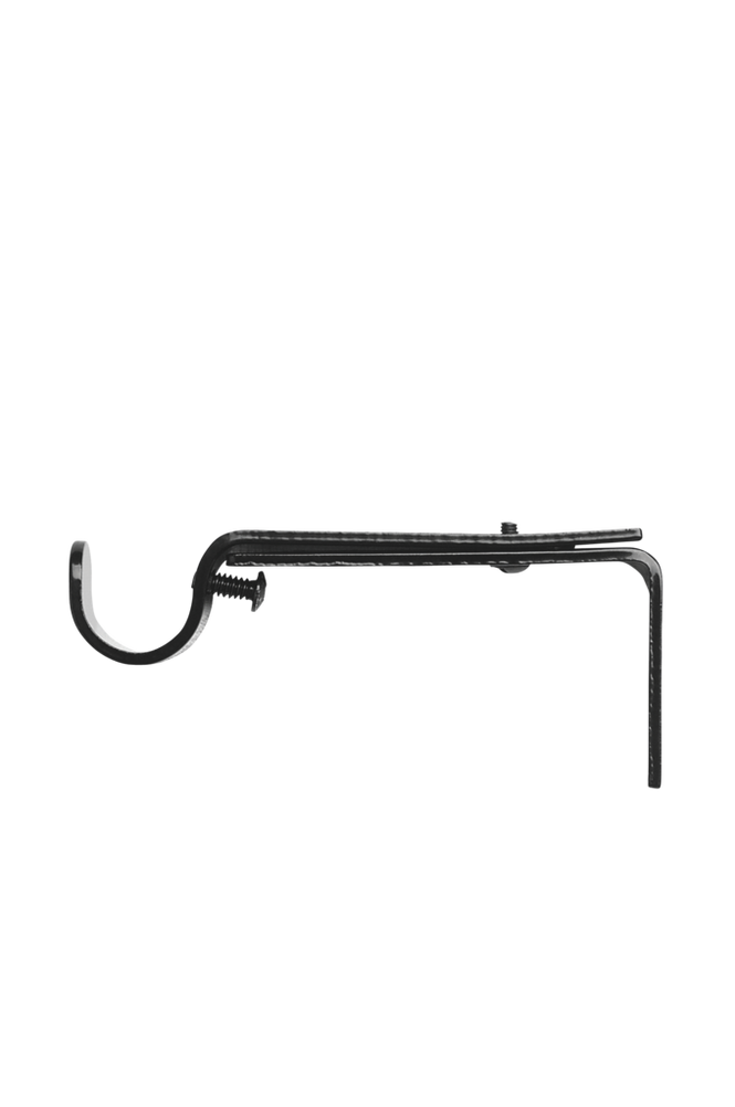 Gardinstångshållare längd 10-15 cm Svart
