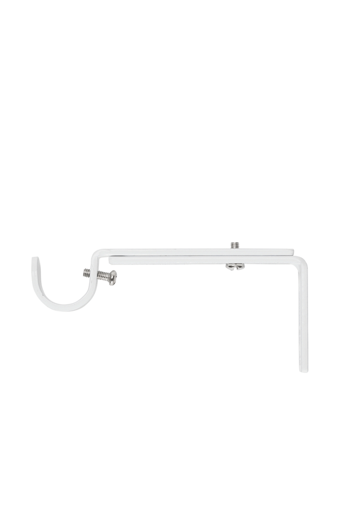 Gardinstångshållare längd 10-15 cm Vit