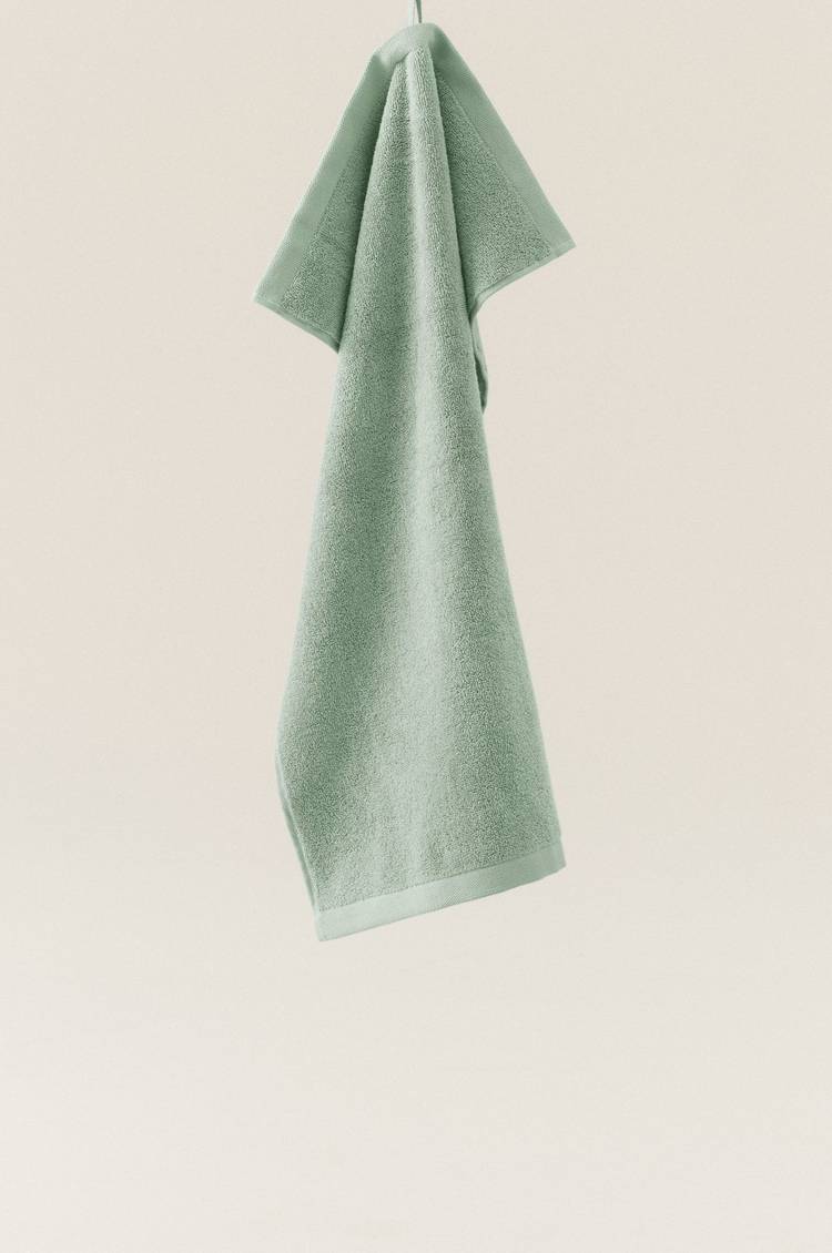 joey håndklæde 50x70 cm støvet mintgrøn