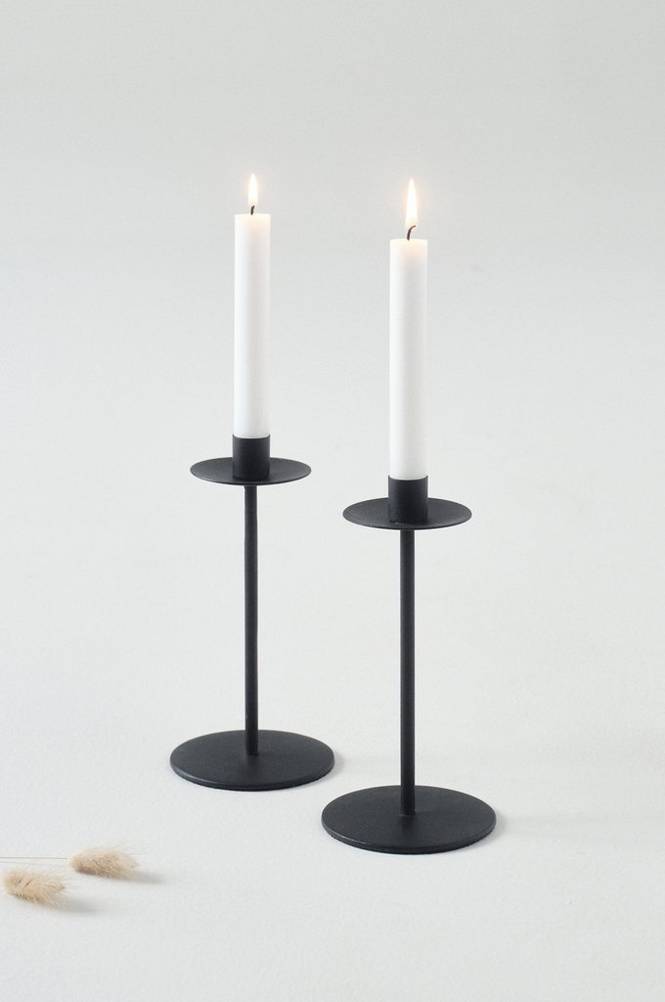 VIDAL ljusstake 2-pack Svart