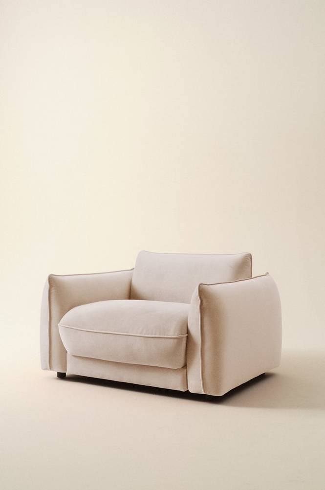 MOLTON fåtölj Ljusbeige
